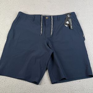 O'NEILL Hybrid Shorts Men 40 Blue Relaxed Fit Hyperdry Outdoor Surf Pool Skate